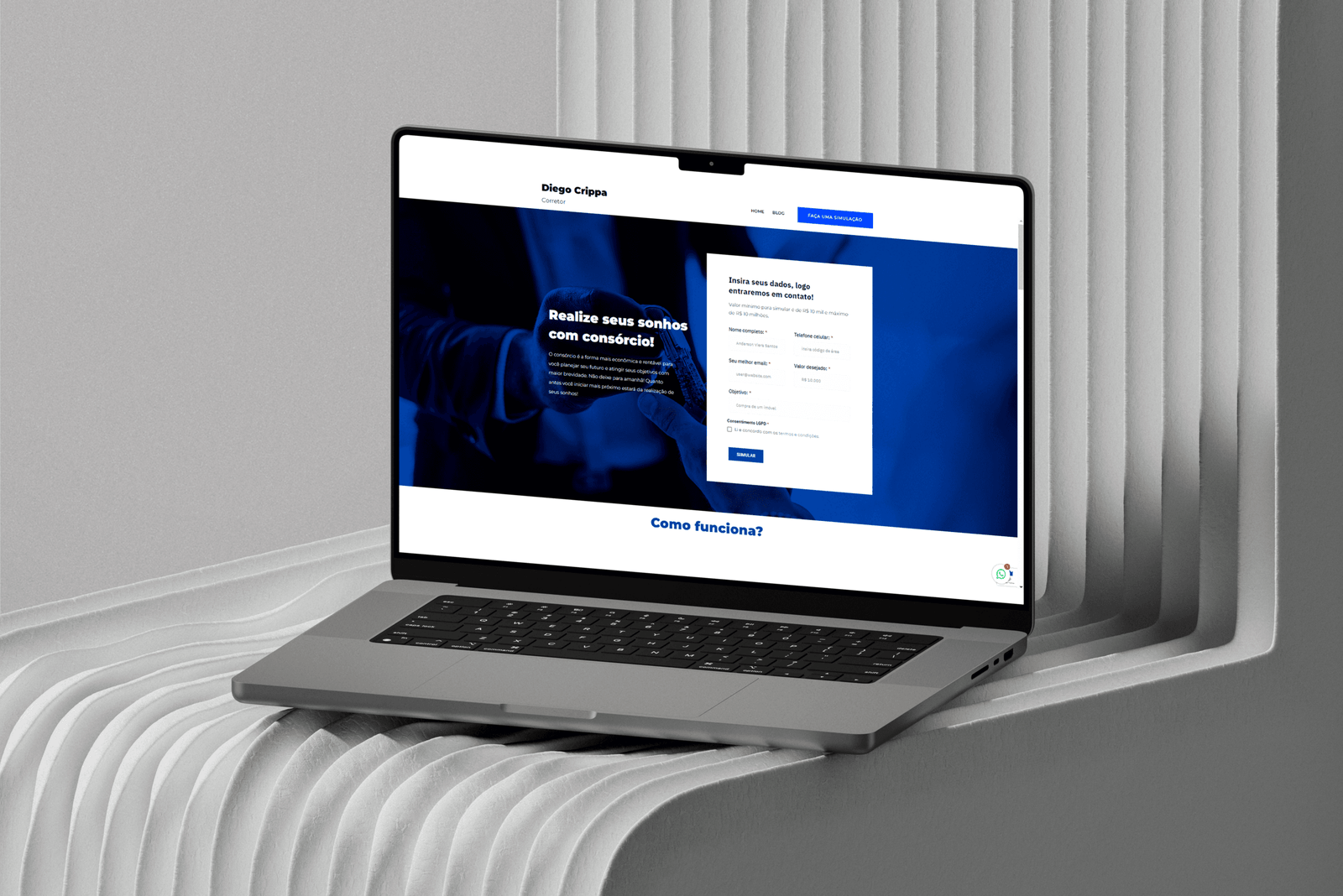 Site Diego Crippa Consórcios