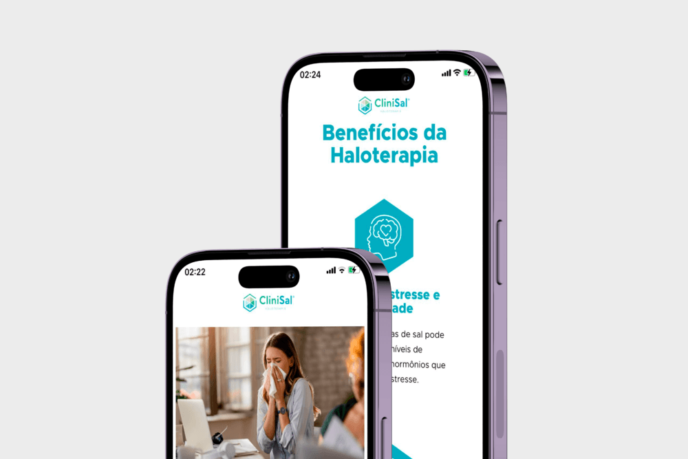 Criação de site one page para CliniSal