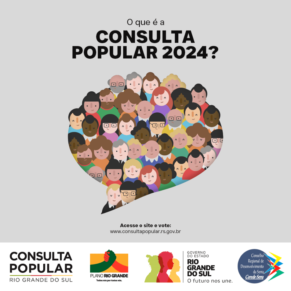 Resultados do projeto Corede Serra: Consulta Popular 2024
