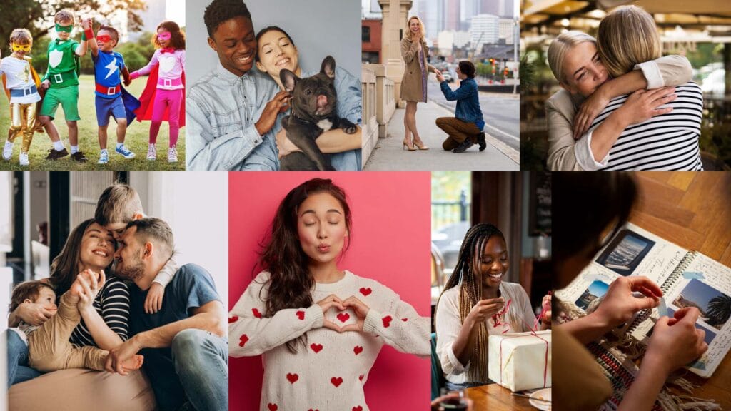 Moodboard de criação marca branding Gogh Memórias Echo Marketing