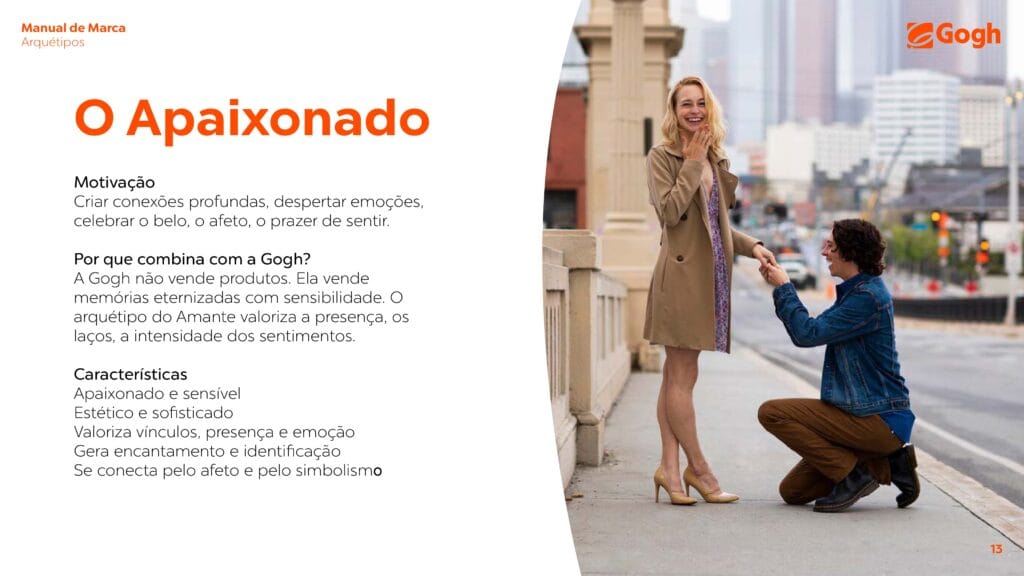 arquétipos de marca criação de marca O Apaixonado branding Gogh Memórias by Echo Marketing