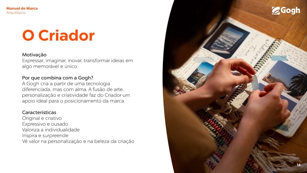 arquétipos de marca criação de marca O Criador branding Gogh Memórias by Echo Marketing